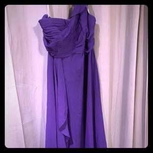 One shoulder bridesmaid dress